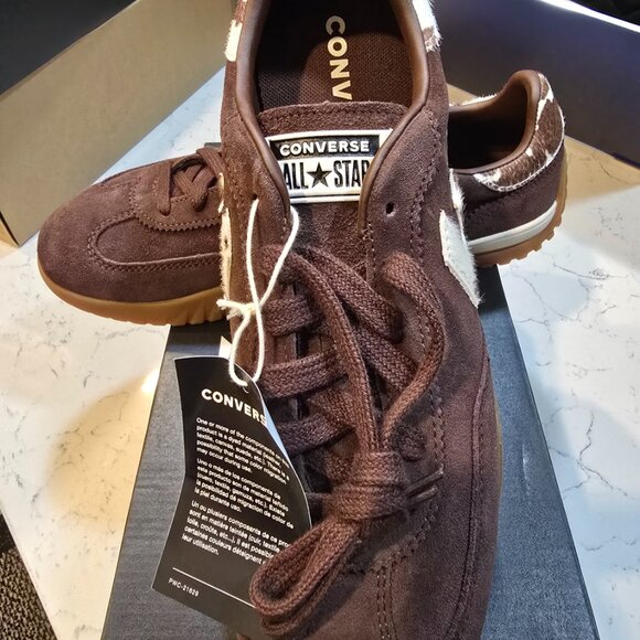 Converse Run Star Trainer Sneakers Low Top Brown Pony Hair A17973C 2025 Mens 10 - Picture 3 of 16